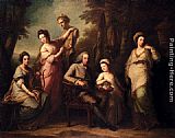 Angelica Kauffmann Portrait Of Philip Tisdal With His Wife And Family painting
